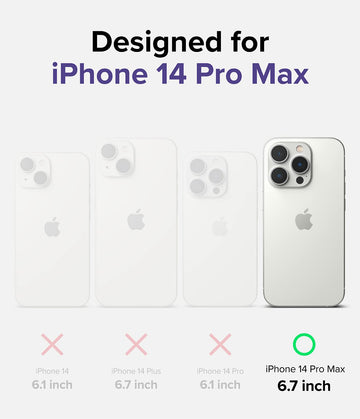 iPhone 14 Pro Max Back Cover Case | Fusion Design - Purple Rose