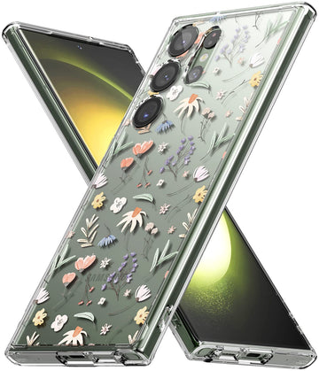 Samsung Galaxy S23 Ultra Back Cover Case | Fusion Design - Dry Flowers