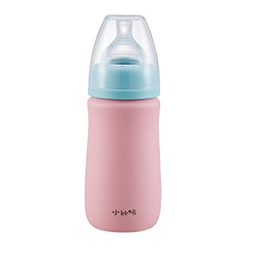 PINKAH Leakproof eco Double Wall Stainless Steel Vacuum Thermal Kids Bottle(240ML) (Baby Pink)