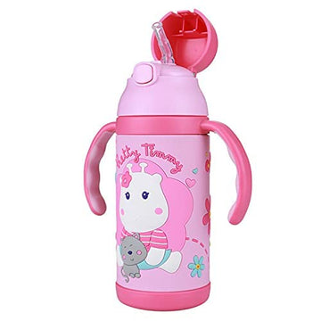 PINKAH 380ML 3D Cartoon Design Vacuum Stainless Steel Insulated Bottle for Kids.