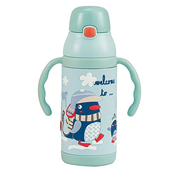 PINKAH-380ml Thermos Double Walled Vacuum Stainless Steel Bottle for Kids