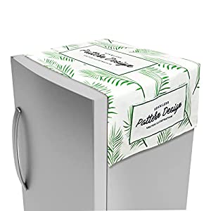 FABKUC Fridge/Refrigerator Top Cotton Cover with 2 Utility Pockets, Splash-Proof, Dustproof Washer Dryer Cover (Stand Out)
