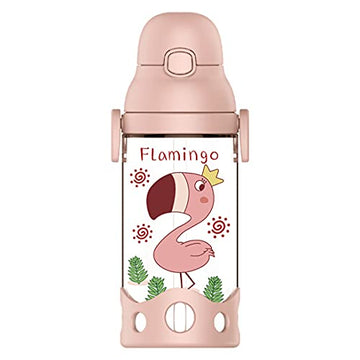 PINKAH 530ml -portable leakproof BPA free - tritan kids bottle for school travel with carry strap (Blush Pink)