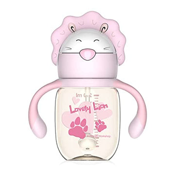 PINKAH- 210 ML- 2 in 1(PPSU) Baby Bottle Learner Sipper Straw & Soft spout. (Pink)