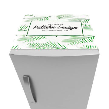 FABKUC Fridge/Refrigerator Top Cotton Cover with 2 Utility Pockets, Splash-Proof, Dustproof Washer Dryer Cover (Stand Out)