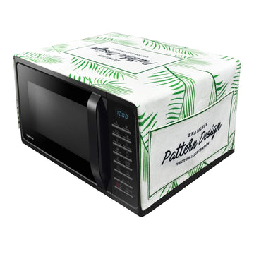 FABKUC Microwave/Oven Top Cotton Cover with 2 Utility Pockets, Splash-Proof, Dustproof Washer Dryer Cover (Stand Out)