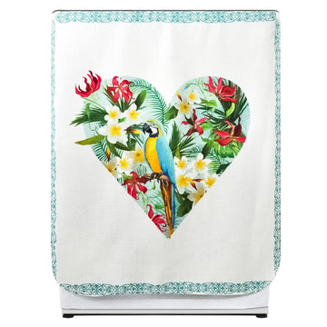 FABKUC Washing Machine Cover | Front-Load (Parrot)