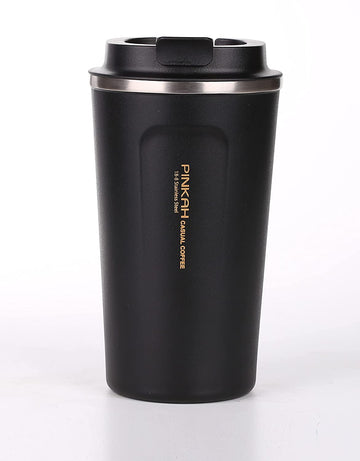 PINKAH Double Wall Stainless Steel Insulated Travel Tumbler Reusable Vacuum Coffee Cup (500 ML)