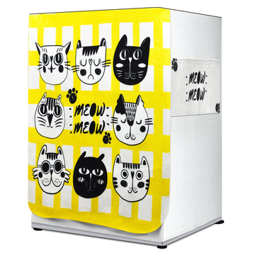 FABKUC Washing Machine Cover | Front-Load (Flower Lattice)